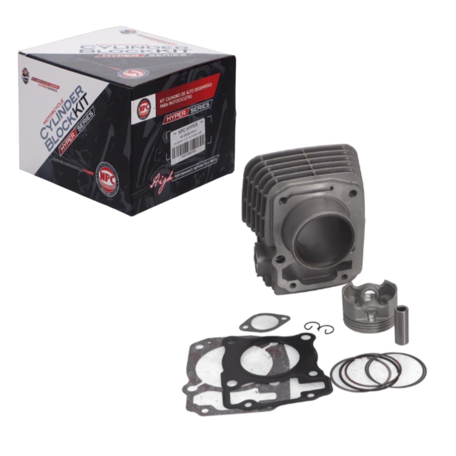Cilindro Completo Honda XR150L / CBF150 Invicta / Shadow 150 56mm P14 Gris NPC