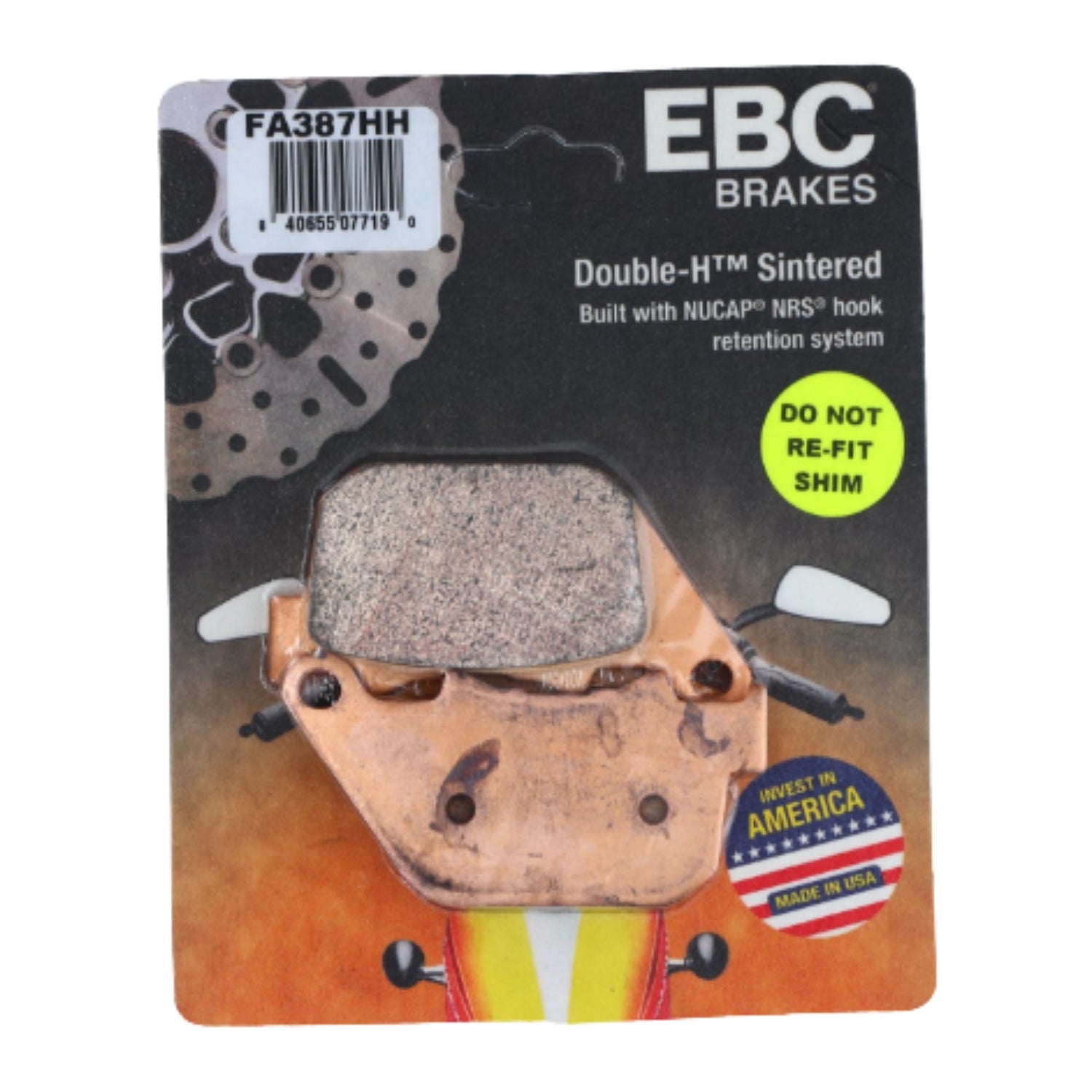 Pastillas de Freno Trasera Harley Davidson XL883 / XL1200 Sinterizada FA387HH EBC