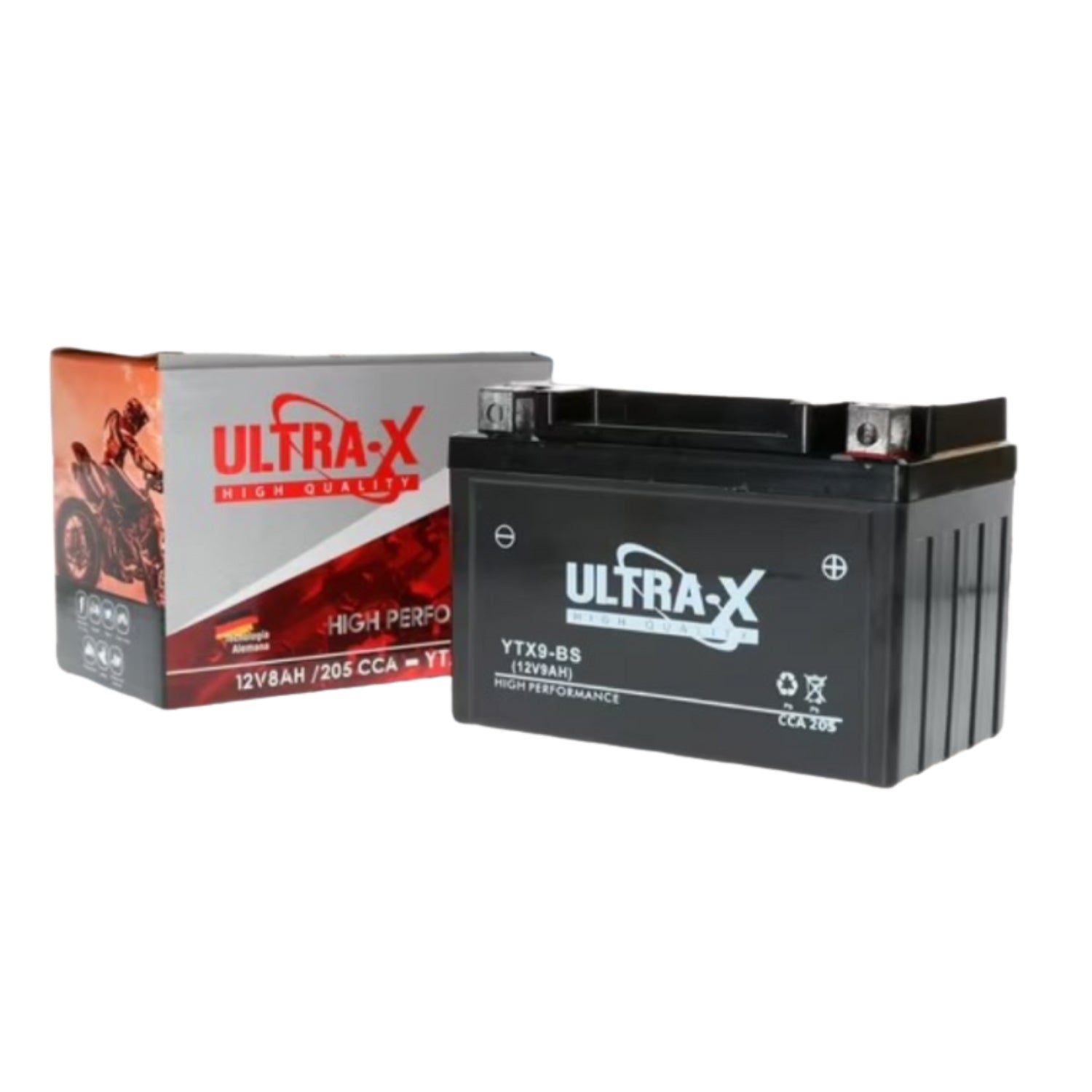 Batería Ultra-X YTX9-BS / BTX9-BS / GTX9-BS / CTX9-BS 12V 9Ah