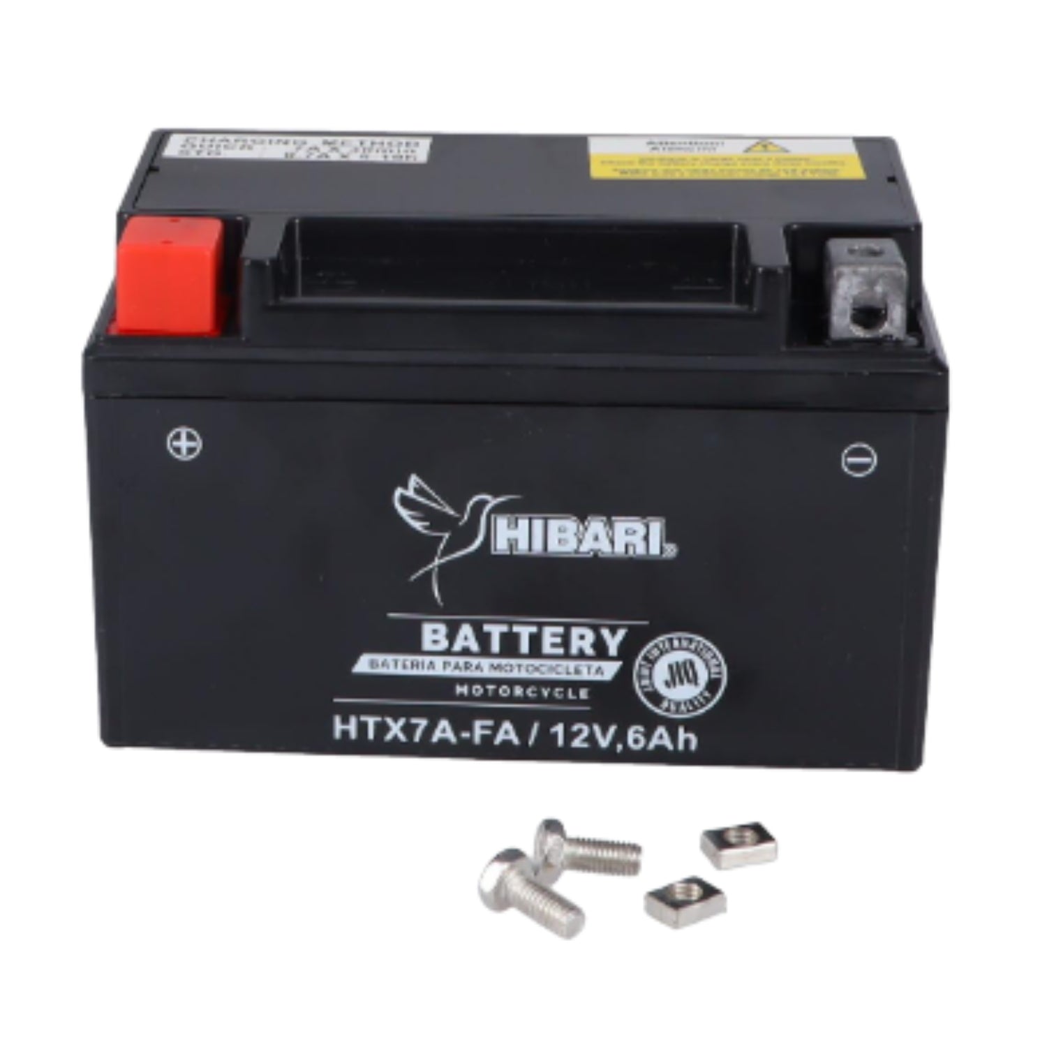 Batería Hibari YTX7A-BS / HTX7A-FA 12V 7Ah Sellada para Moto