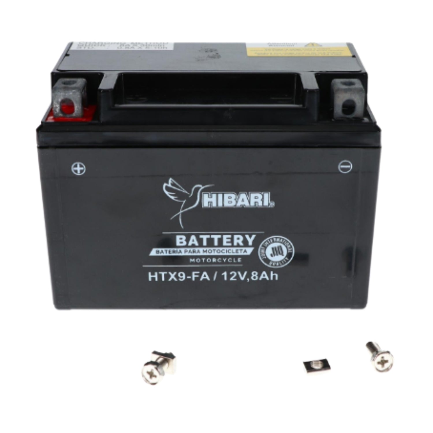 Batería Hibari YTX9-BS / HTX9-FA 12V 8Ah Sellada para Moto