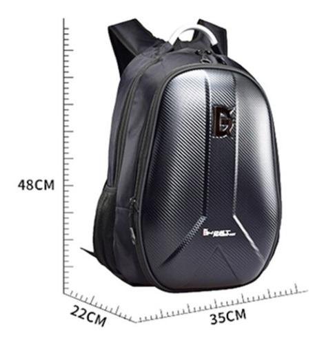 Mochila Para Moto Impermeable Fibra De Carbono Rígida