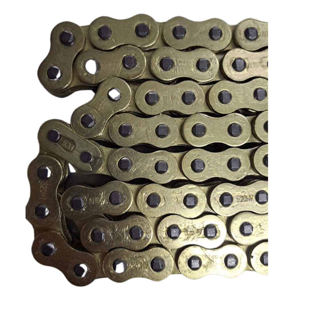 Cadena Dorada 520HV-120L Con O’ring