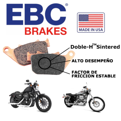 Pastillas Traseras ST (FA387HH) Harley Davison XL883 / XL1200 EBC