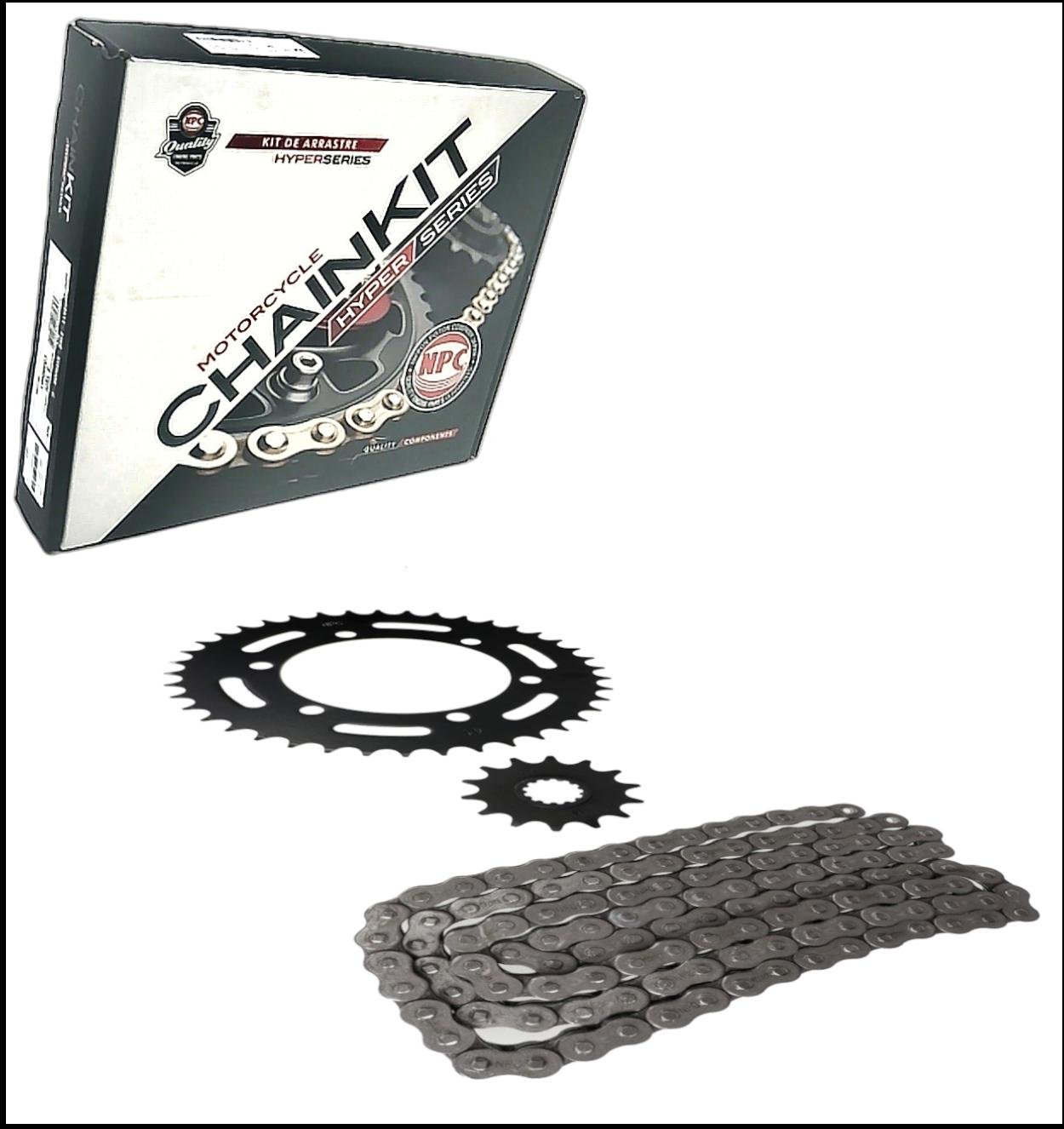 Kit Transmision BMW G310R / APACHE 310RR 520HO X 120L C/O´Ring 16T 40T HYPER SERIES NPC