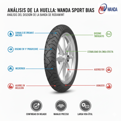 Neumatico 90/90-18 51R 4PR P6050 Sport Bias WANDA