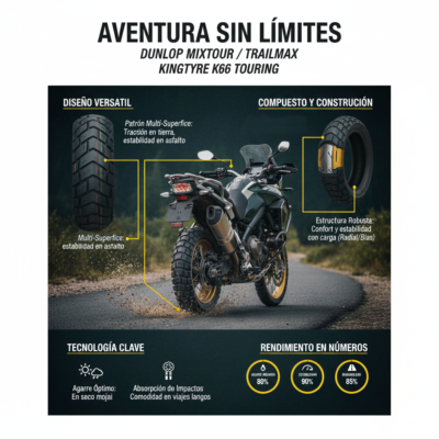 Neumatico 110/80R19 59H MIXTOUR TRAILMAX Touring TL DUNLOP