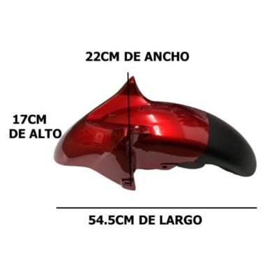 Tapabarro Delantero Fz 16 Rojo